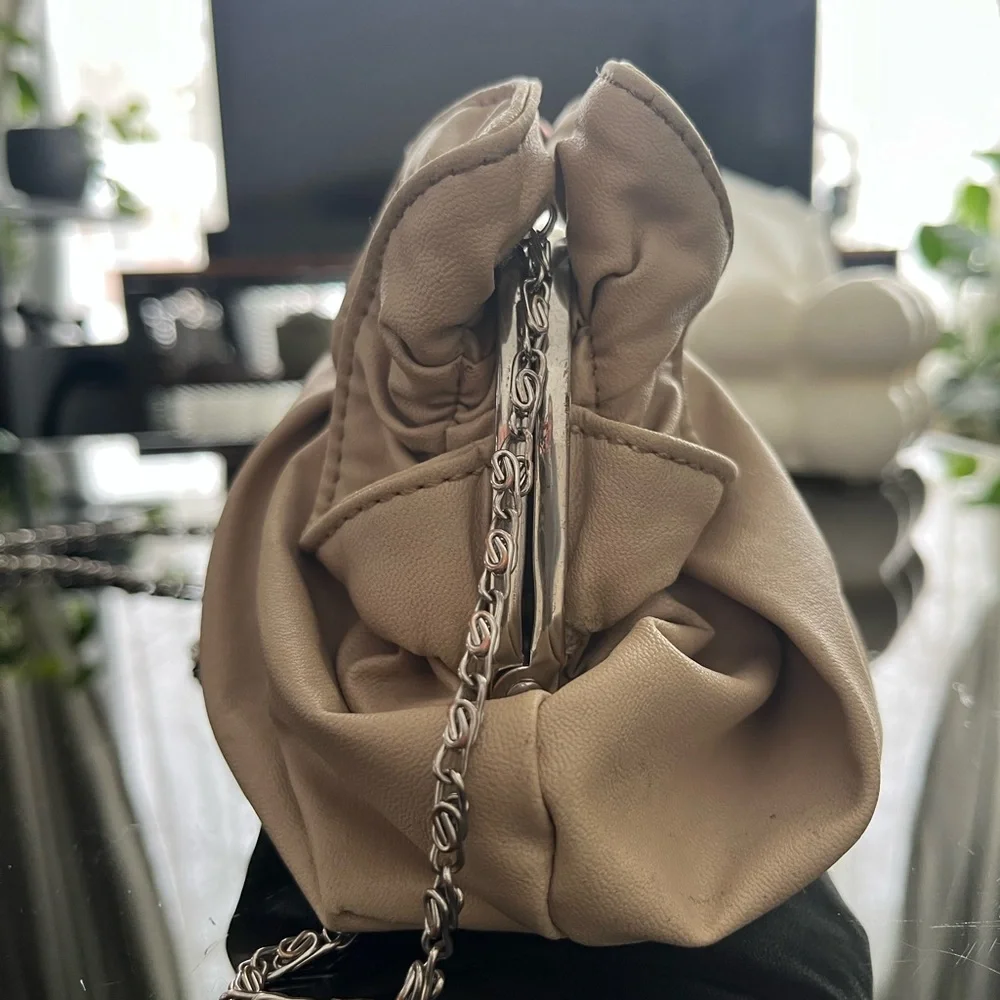 Call It Spring Tan Ruffle Shoulder Bag - Picture 6 of 9